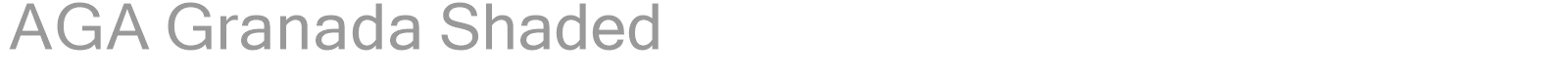 AGA Granada Shaded font preview